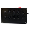 Boat Push to Reset Breaker Button Panel - 7 1/2 X 4 1/2 Inch
