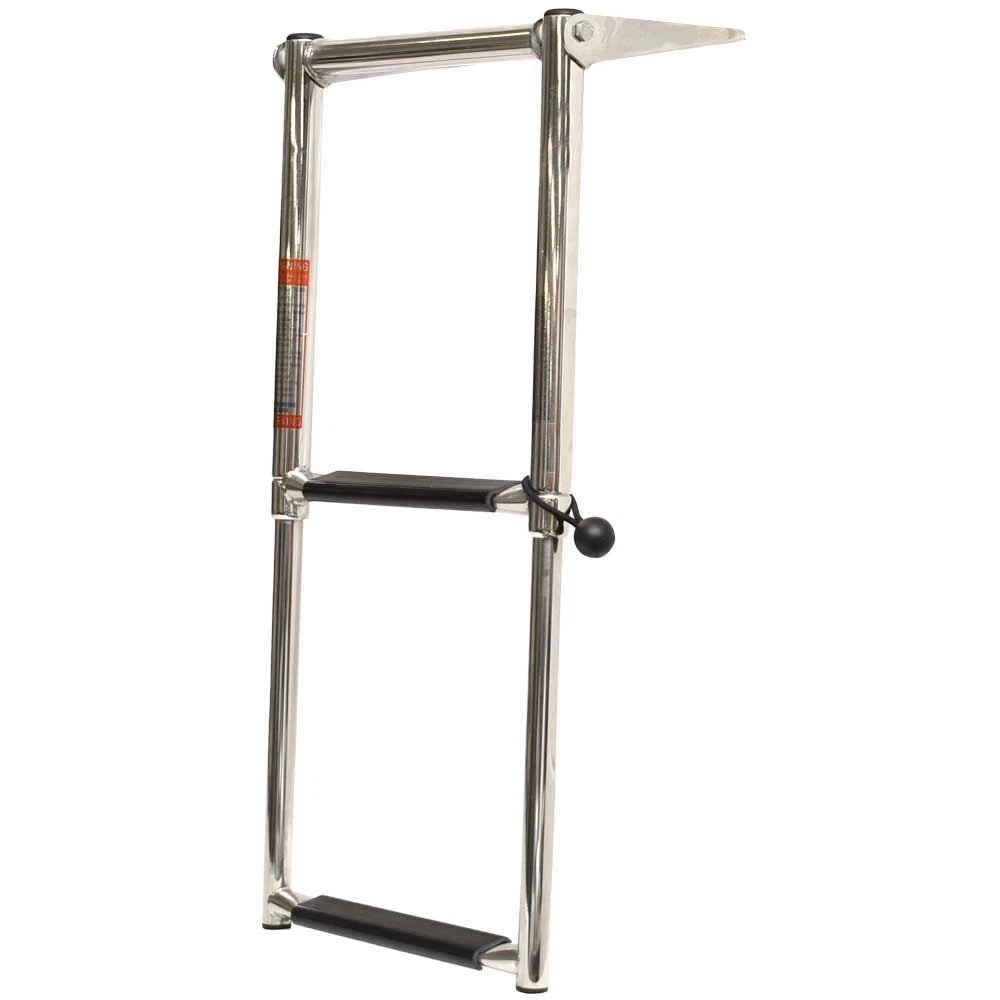 Hoffen Boat Telescoping Ladder EQ133 - 2-Step Stainless Steel