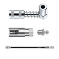 Right Angle 90° Grease Gun Coupler Tool 1/8Inch NPT Threads with 11.82" Hose