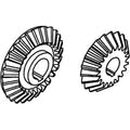 186517C1 Unloading Auger Bevel Gears Fits Case IH 1420 1440 1460 1480 ++