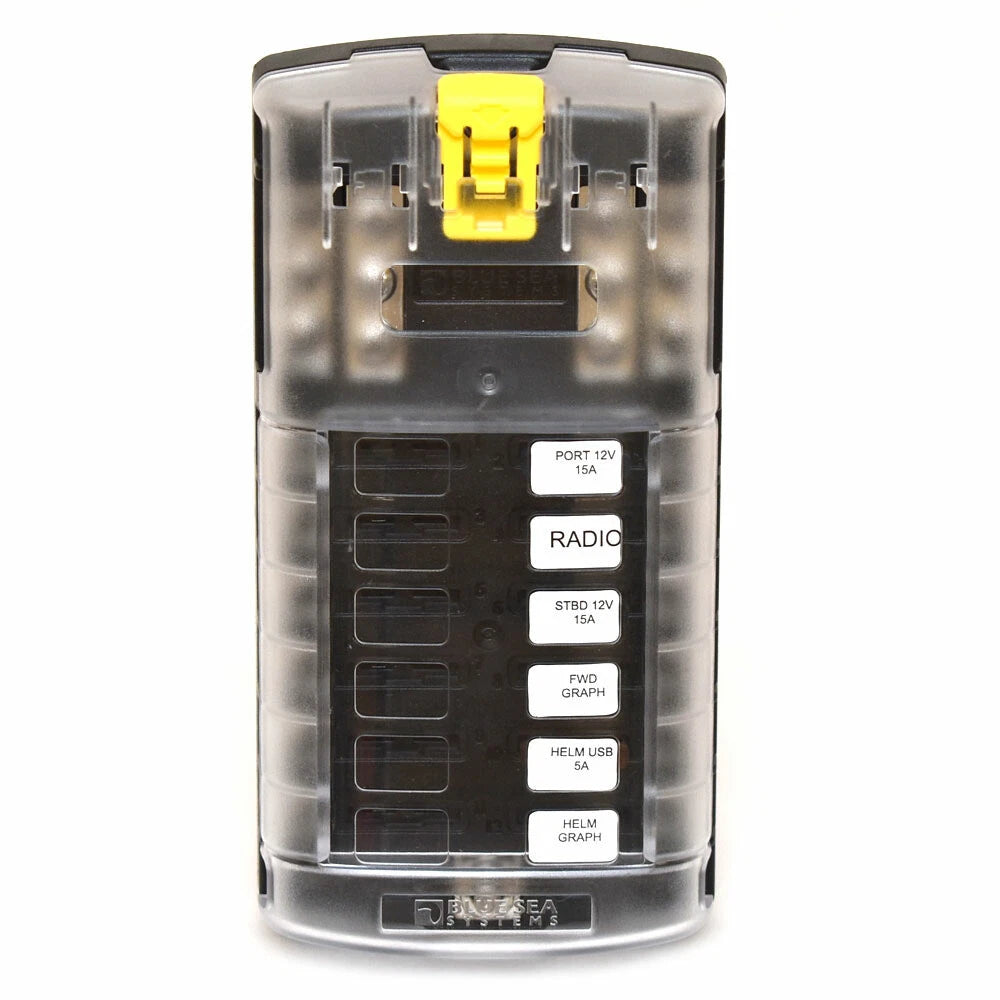 Blue Sea Systems Boat Fuse Block 5026 - 12 Circuit with Cover