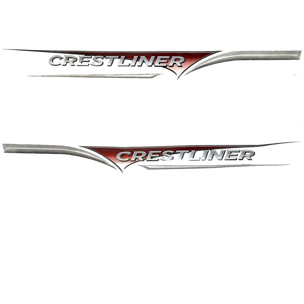 Crestliner Boat Hull Graphic Decals - Kodiak Stickers (set of 4)