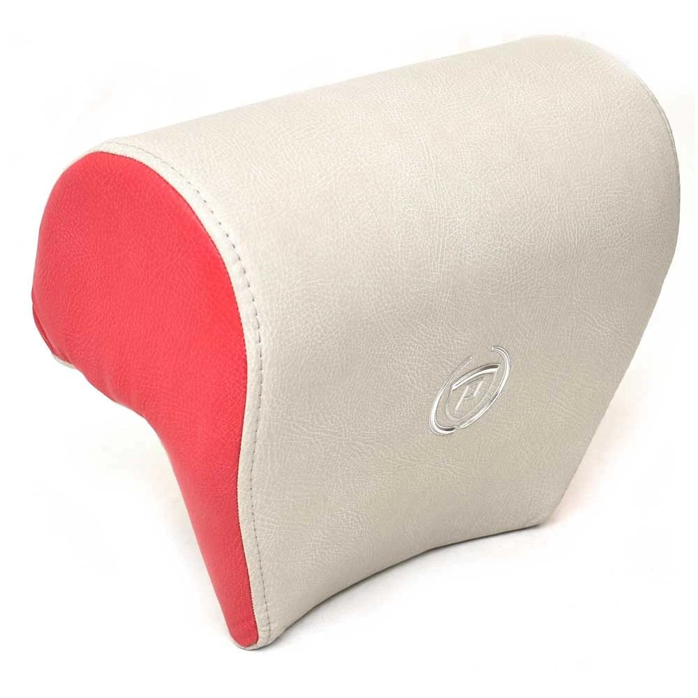 Premier Pontoon Boat Captains Seat Headrest - Beige Atomic Red