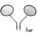Chrome Motorcycle Round Rear View Side Mirror for Harley Suzuki Honda Kawasaki