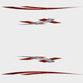 Larson Boat Graphic Decals 05730589 - Senza Red Stickers (set of 4)