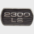 Ranger Pontoon Boat Raised Emblem Decal 328398 - 2300 LS Black Silver Sticker