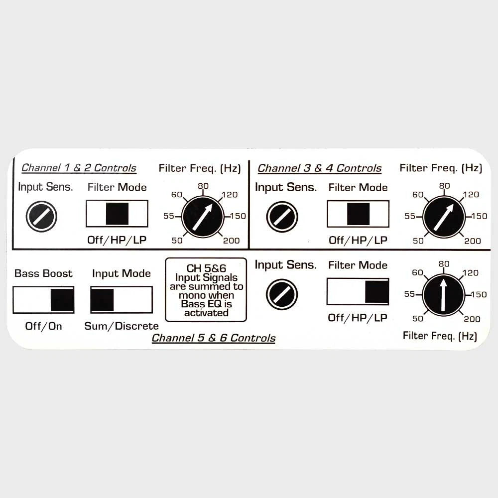 Chaparral Boat Amp Factory Settings Decal 14.00538 - Vinyl Sticker