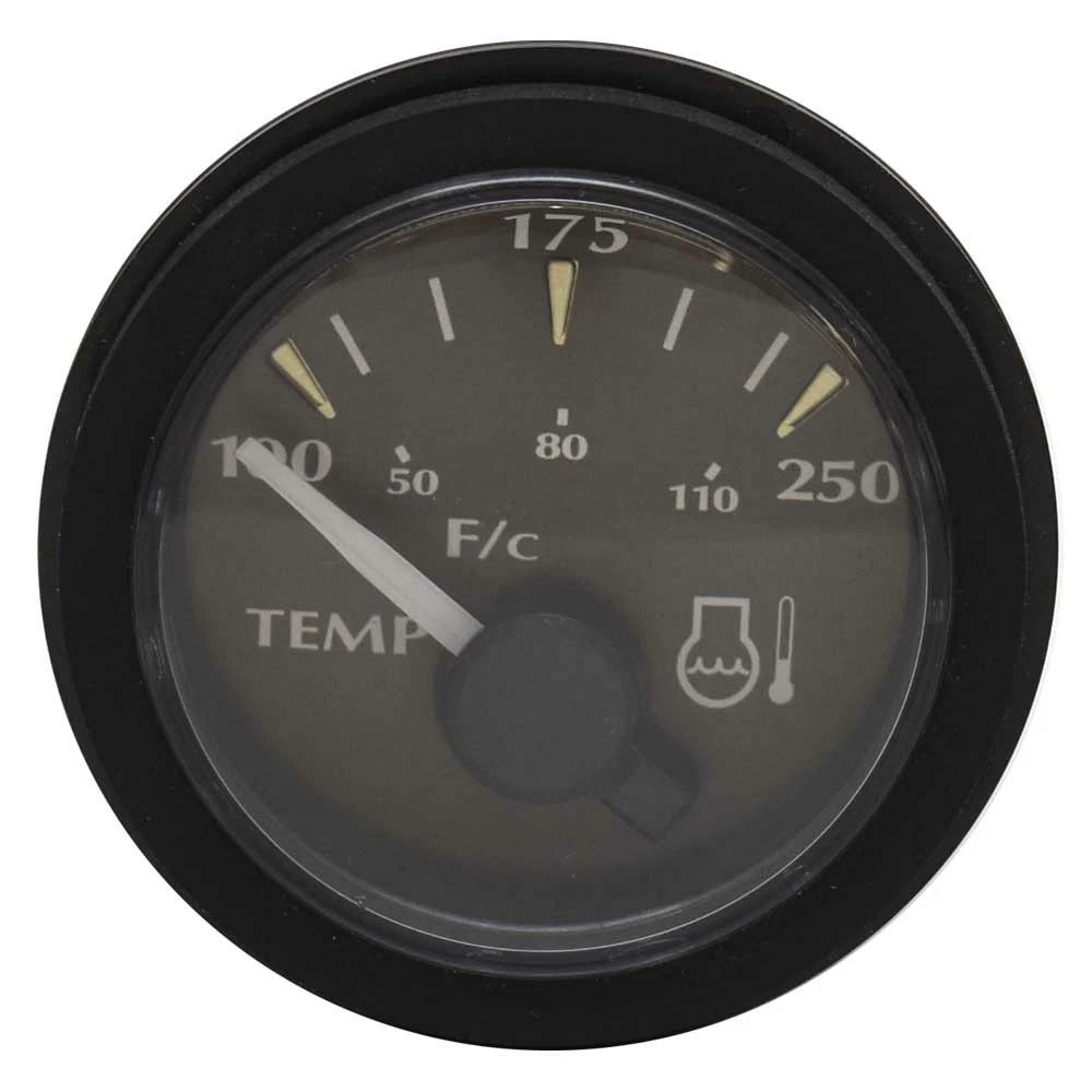 Faria Beede Boat Temperature Gauge GP7189A - Maxum 2 Inch Black