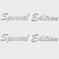 Tracker Boat Decal Stickers - Special Edition Silver (pair)
