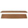 Chaparral Boat Helm Footrest Mats 60.00414 - Teak/Black (2Pc)
