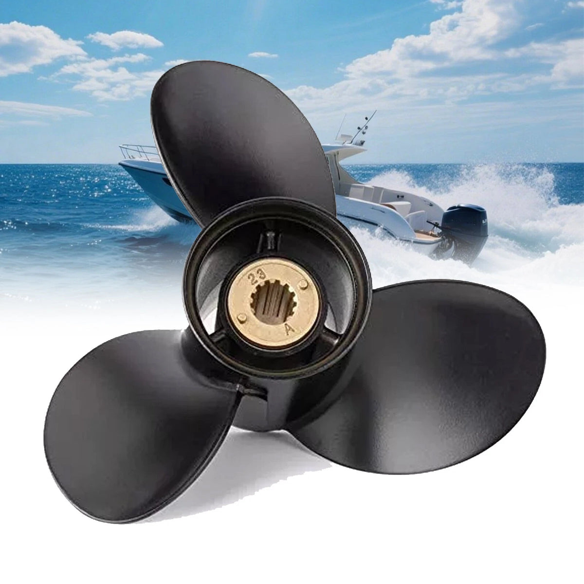 Hot! 10 X 17 Outboard Propeller for Mercury Engines 25-70HP 13 Spline Tooth,RH