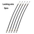 Rear Saddle Lock Plate Cable Lock for Electric Vehicles Motorcycles 5PCS