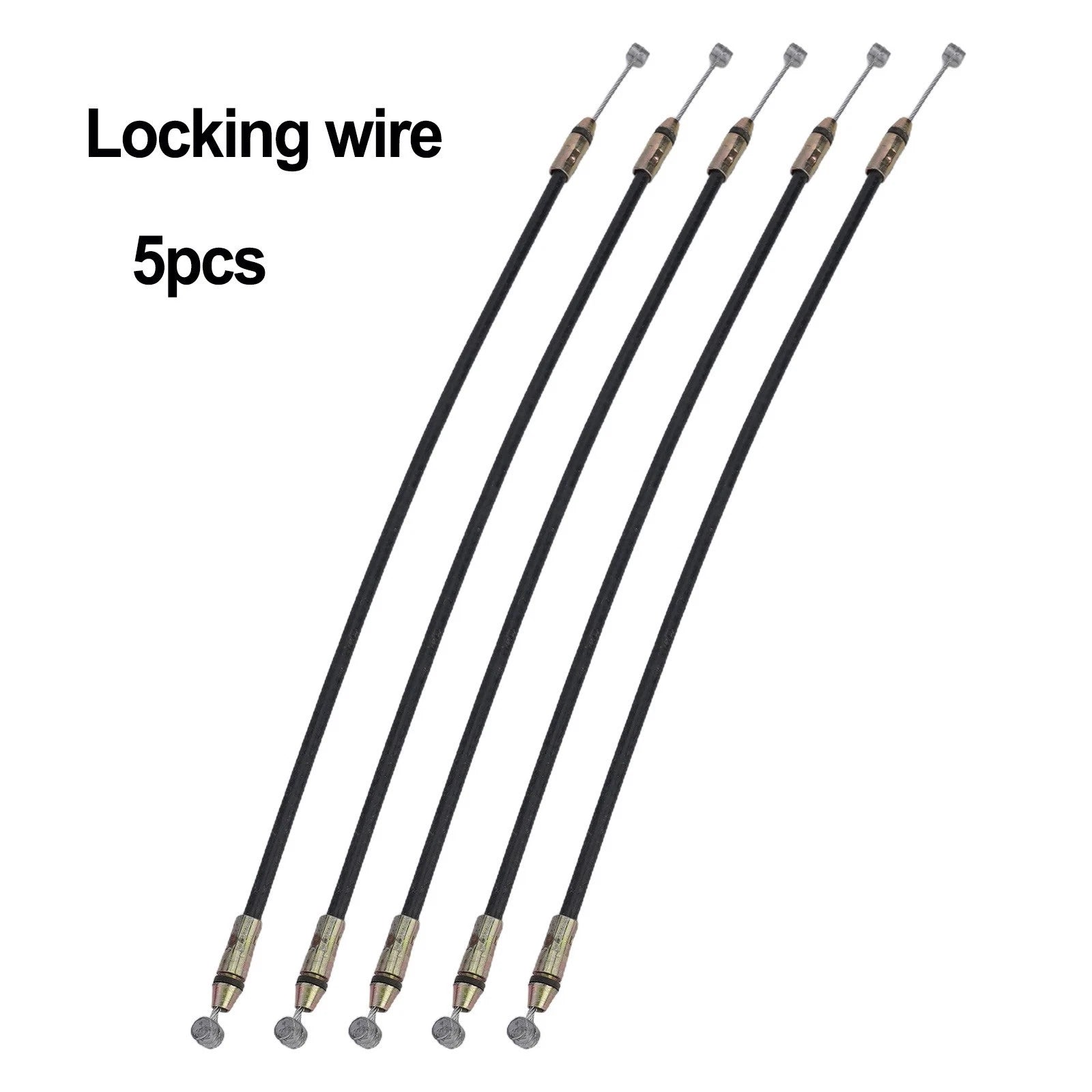 Rear Saddle Lock Plate Cable Lock for Electric Vehicles Motorcycles 5PCS