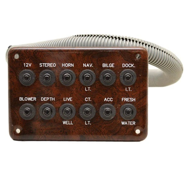 Boat Breaker Panel - 6 X 4 Inch Glossy Faux Woodgrain