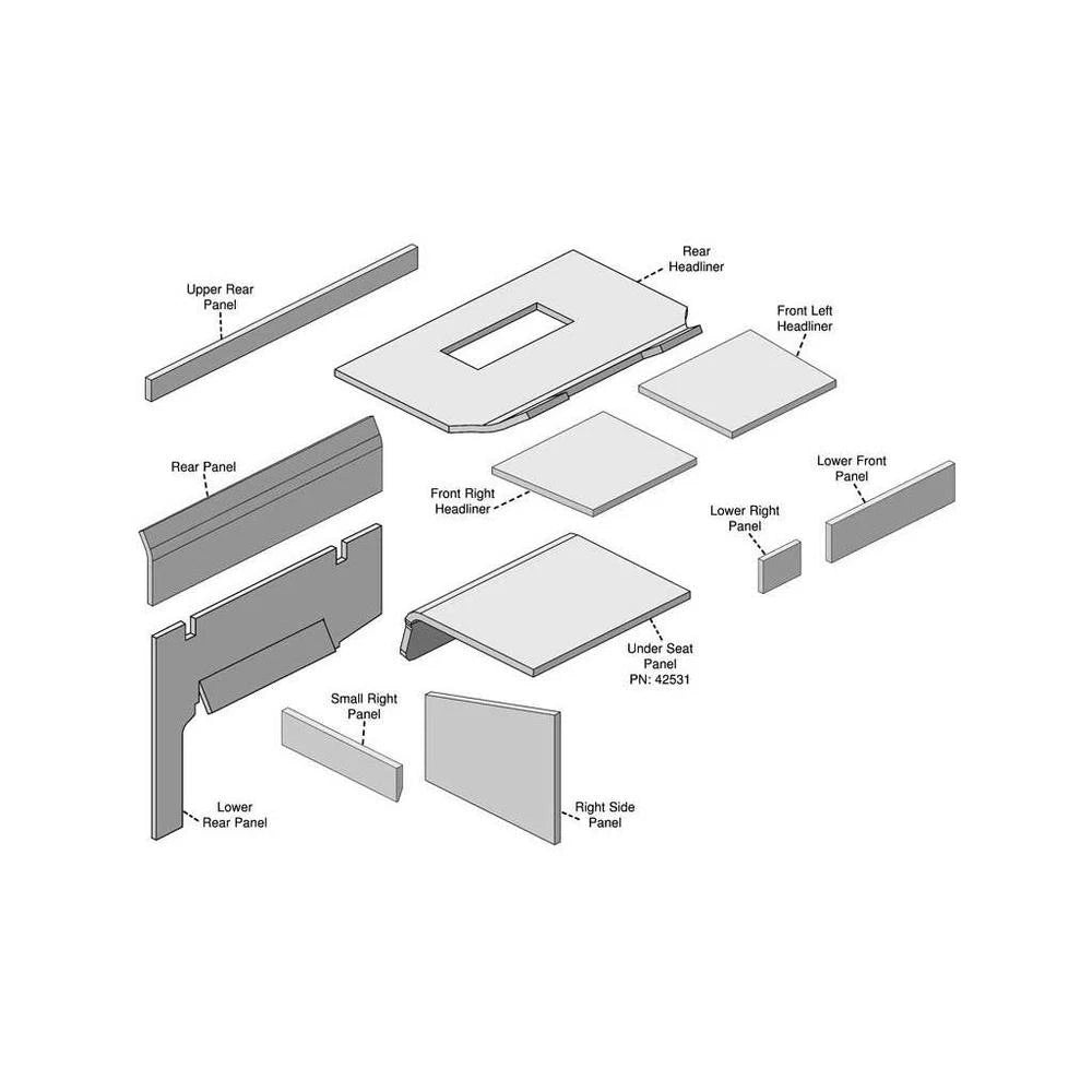 John Deere 6600-7700 Combine Lower Cab Kit