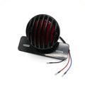 Motorcycle Rear Tail Brake Light LED with License Plate Holder Black