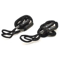 SeaGrace Boat Bungee Dock Line - 6-9 Ft Black Braided (pair)
