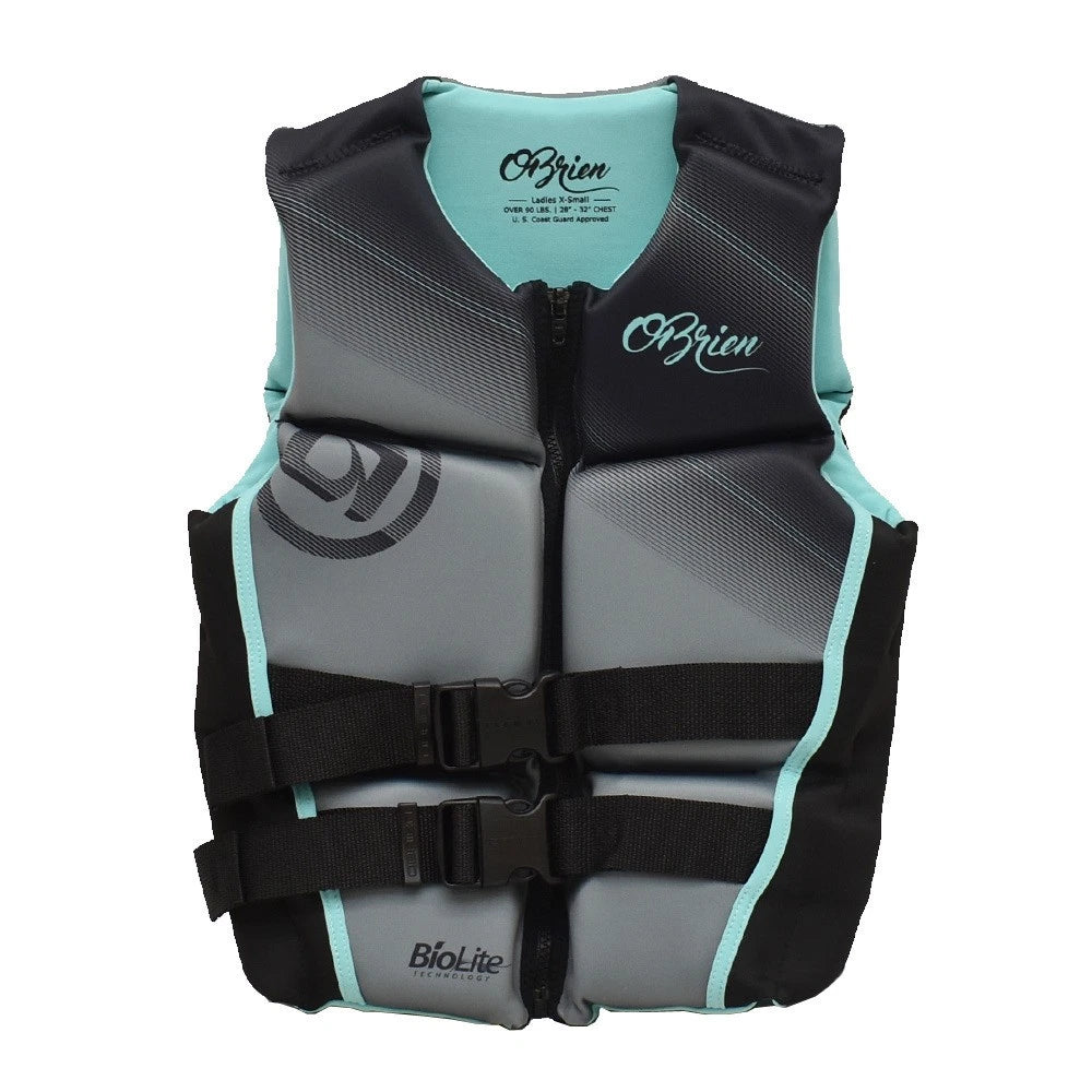 O'Brien Boat V-Back Life Jacket 2192753 - Womens Aqua X-Small