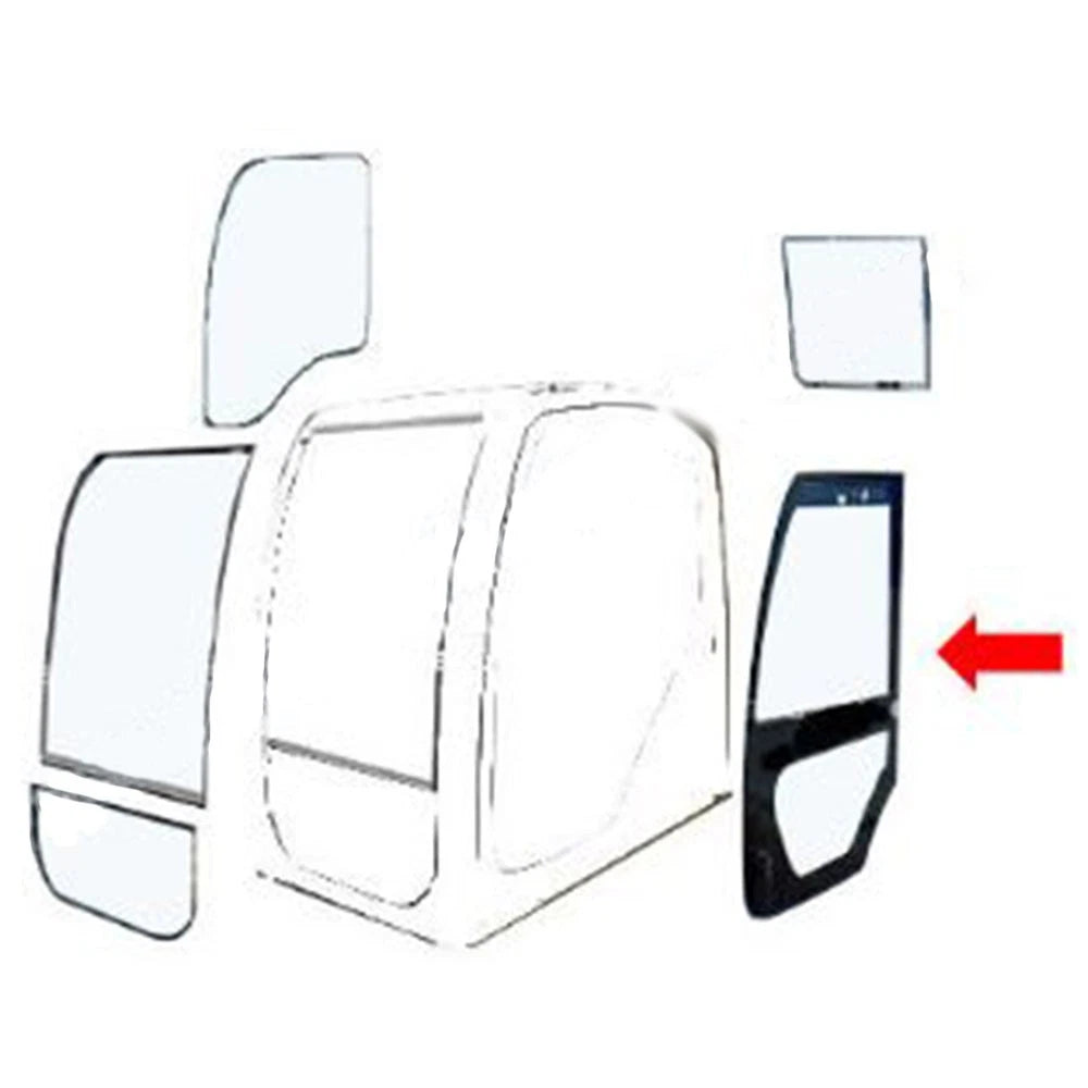 Cab Glass - Wheel Loader Cab Door Fits Case 1121F 1021F 921F 821F 521F 1221F