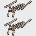 Lund Boat Brand Decals 573695 - Tyee Champagne Stickers (pair)