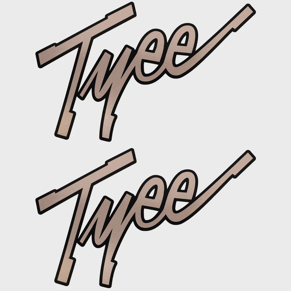 Lund Boat Brand Decals 573695 - Tyee Champagne Stickers (pair)