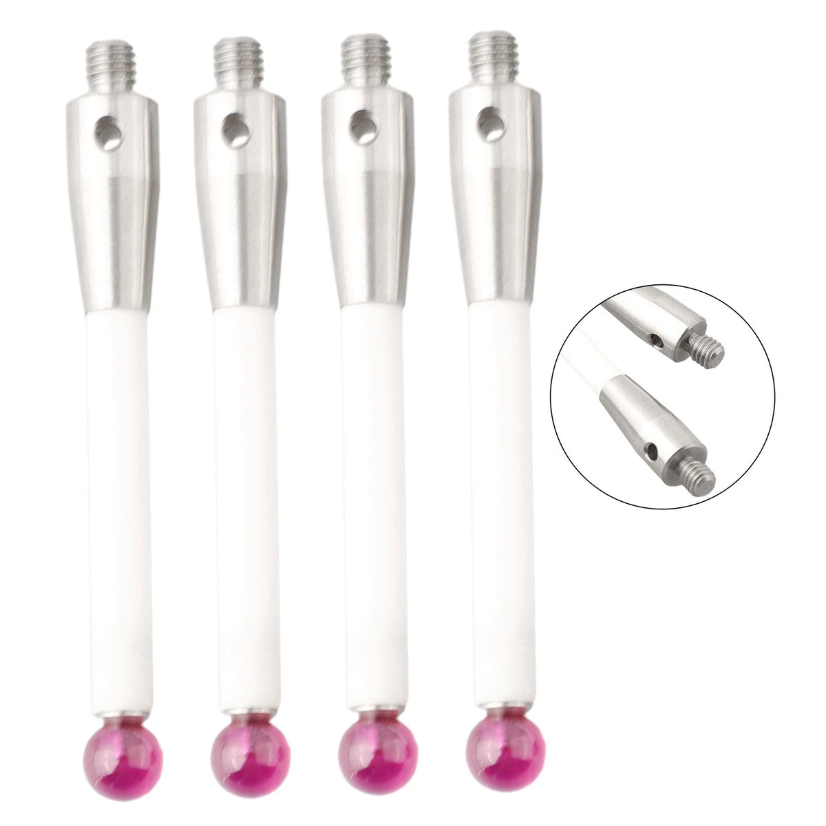 Precise Cmm Probe Stylus for CMM Machine Tools Ceramic Stem Thread Shank