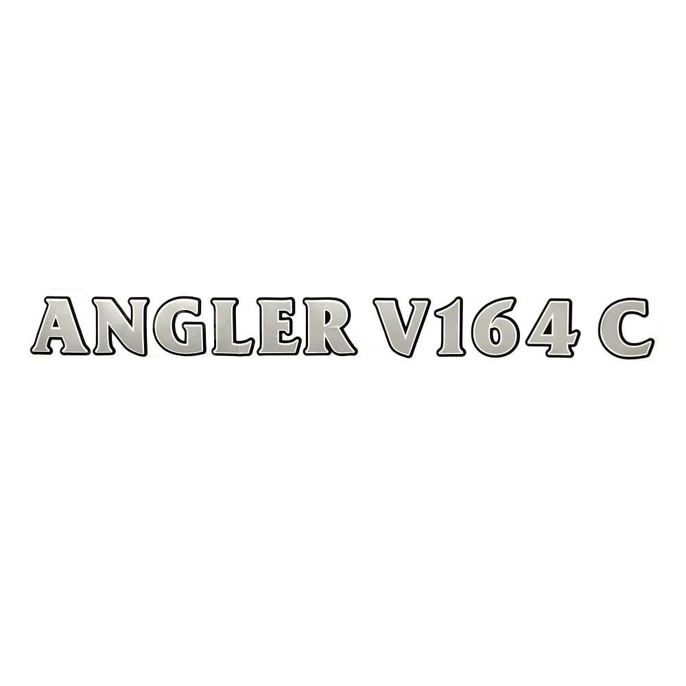 G3 Boat Decal Emblem 73405064 - Angler V164 C Black Silver