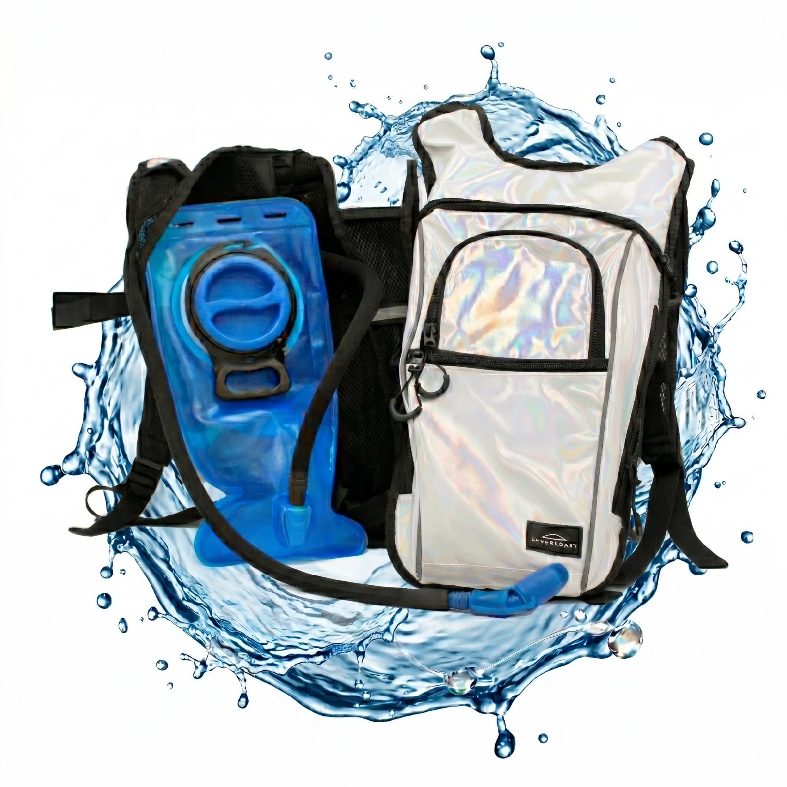 Insulated Rave/Festival Backpack - 2L Hydration Pack - with Hidden Pockets Tough
