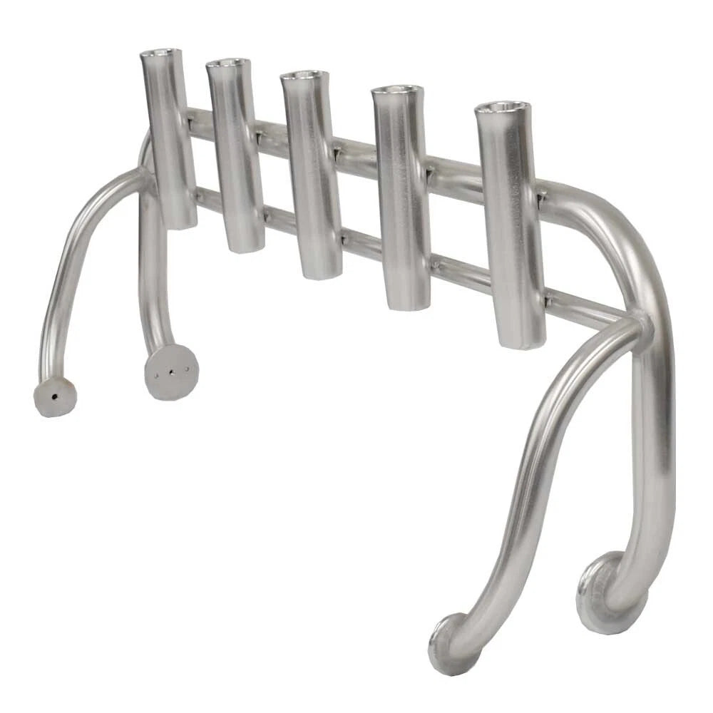 Lowe Boat Rod Holder - Rocket Launcher Silver 5 Pole 52 1/4 Inch