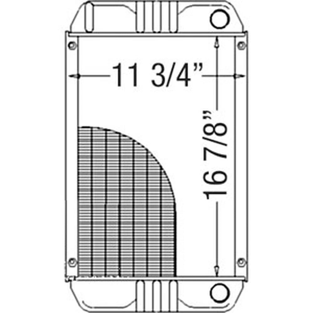 219910 Radiator - 17 X 11 1/4 Fits Bobcat