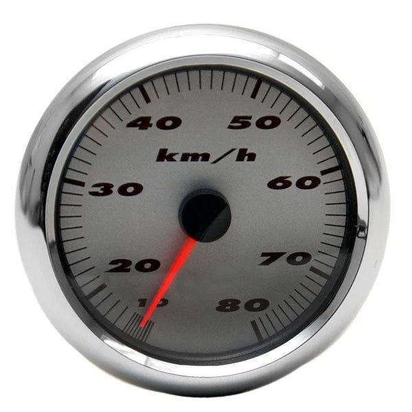 MasterCraft Boat Speedometer Gauge - Medallion 80 Km/h Silver