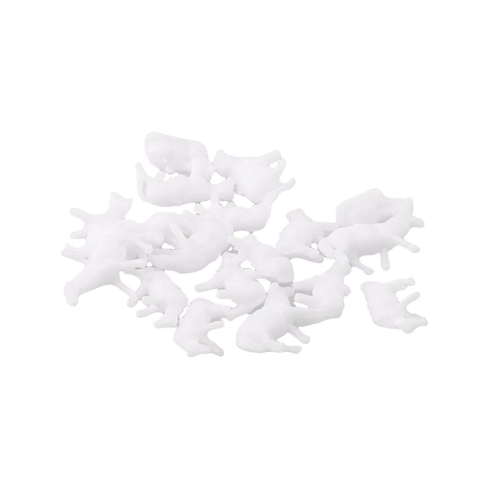 18Pcs Model Railway 1:87 HO Scale Painted Farm Sheep Animals Model 6 Styles