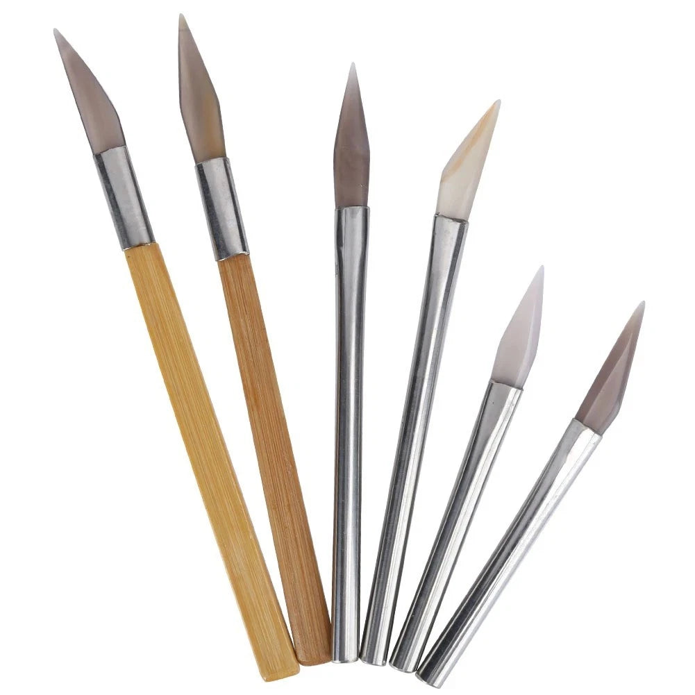 Metal Clay Work Agate Burnisher Agate Polishing Tool 145-220mm/5.7- 8.6in
