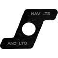 MasterCraft Boat Switch Plate - Black Nav Anc LTS Light Panel