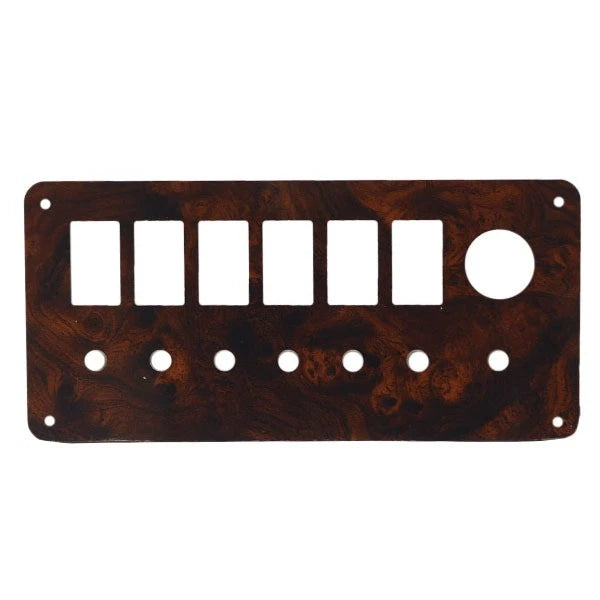 Hurricane Boat Blank Console Switch Panel 251662 - SunDeck Woodgrain