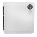 Tracker Boat Hatch Door 151131 - Locking 14 1/2 X 4 3/4 Inch Off White