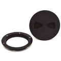 T-H Marine Boat Twist-Out Deck Plate - 4 Inch Black Plastic