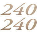 Weeres Boat Decals 30000350 - 240 Cadet 2012 Gold Vinyl (pair)