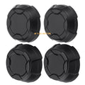 4Pcs Front & Rear Matte Black Rim Caps for Polaris Ranger SP 570 2022 2023 2024