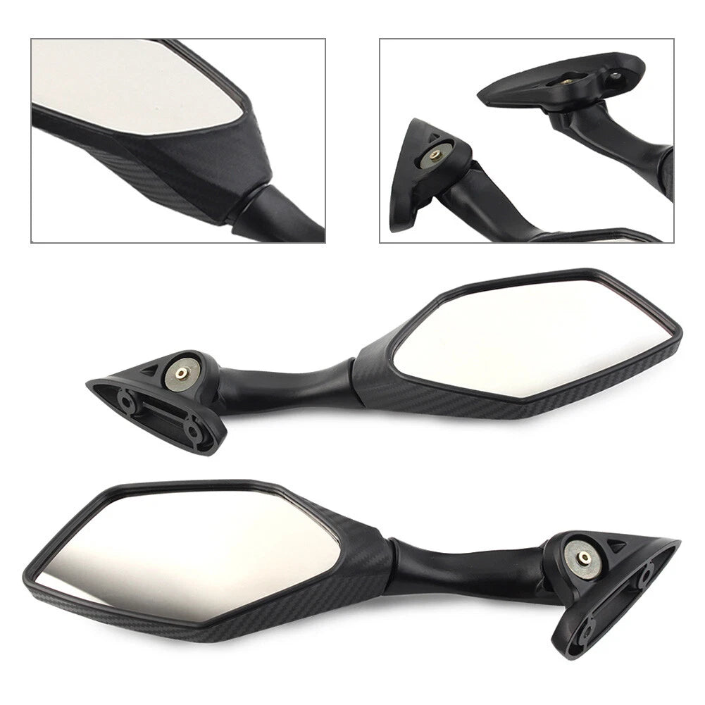 Motorcycle Foldable Side Rearview Mirrors Fit Yamaha YZF R3 R25 2015 2016 2017