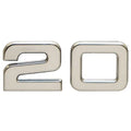 Ranger Boat Number Decal 7604289 - 20 Silver 2 3/8 X 1 Inch