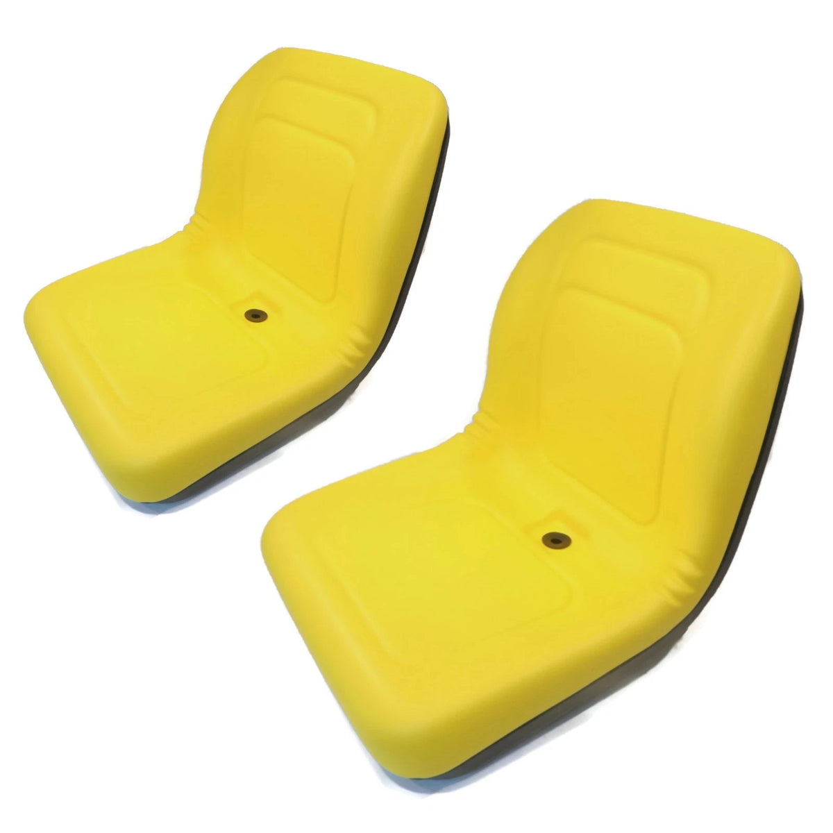 (2) Yellow HIGH BACK Seats for John Deere Gators E-Gator CS CX 4x4 Trail HPX TE