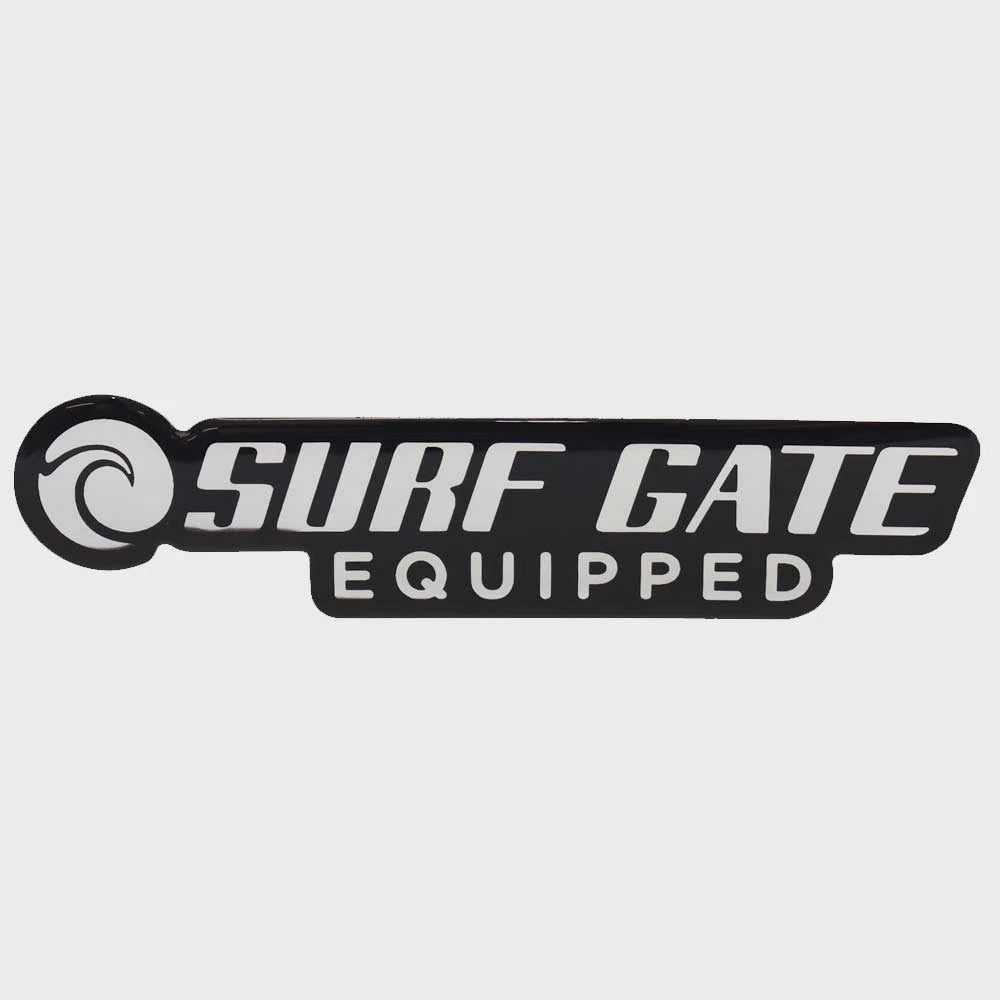 Malibu Boat Surf Gate Raised Decal 5974803 - Mirrored Silver Sticker