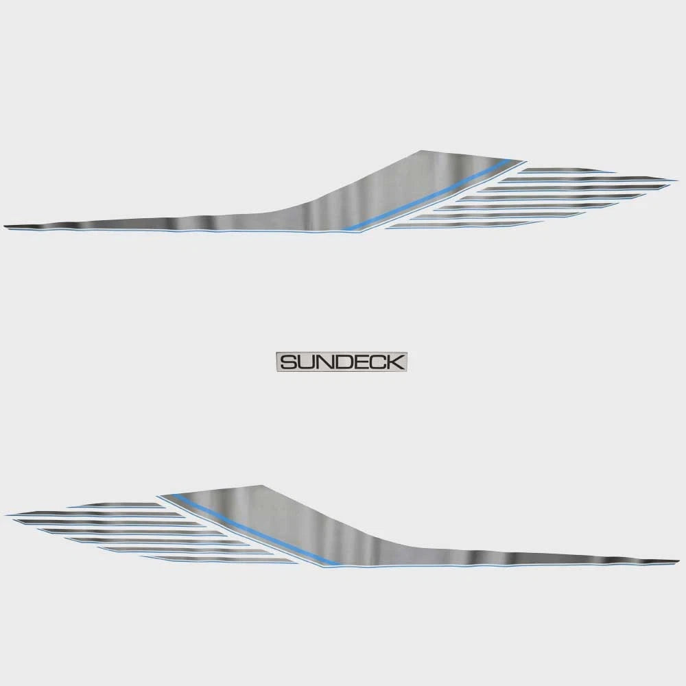 Sea Ray Boat Graphic Decals 3158603 - 220 Sundeck Gray Blue (set of 3)