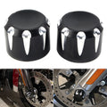 1 Pair CNC Front Axle Cap Nut Covers Fit Harley Touring Road King Electra Glide