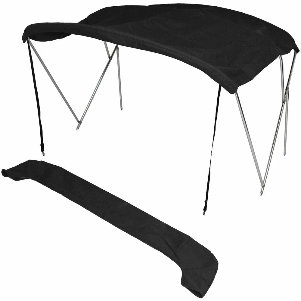 Larson Boat Bimini Top 113318008 - 1850 LX SS Black 84 - 90 Inch