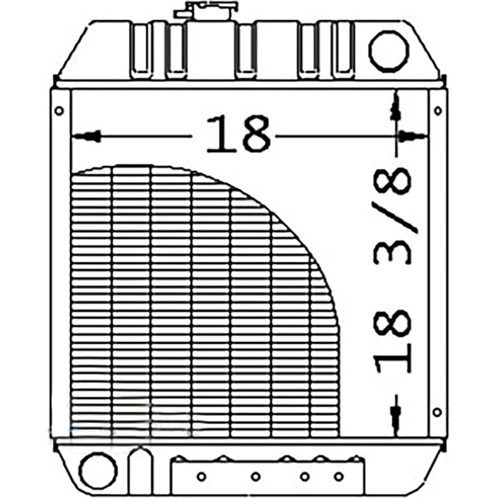 86563887 Radiator Fits Ford Holland Skid Steer Loader L465 L565 LS140 L
