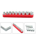 9pcs 1/4 Inch Drive 5-13mm Hex Bit Metric Socket Wrench Head Nut Removal Tool