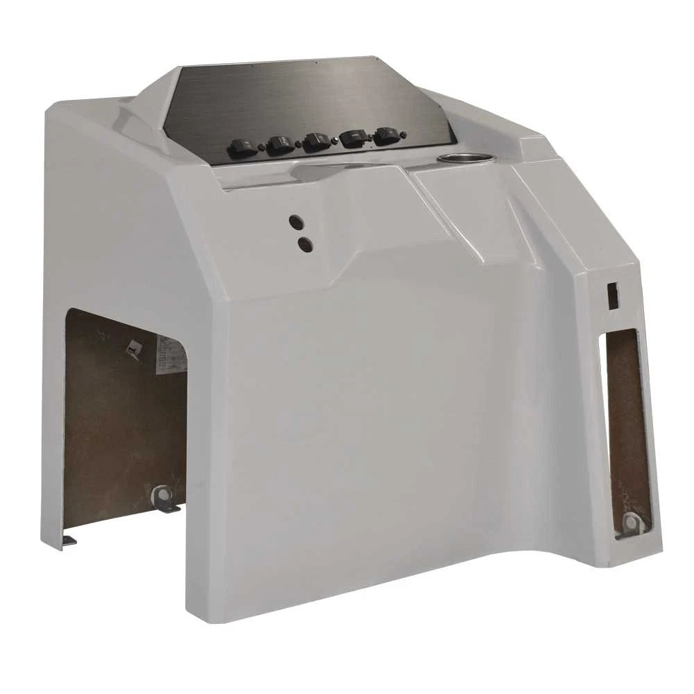 Misty Harbor Pontoon Boat Steering Console - Gray Fiberglass