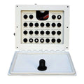 Baja Boat Push Button Breaker Panel - White Aluminum